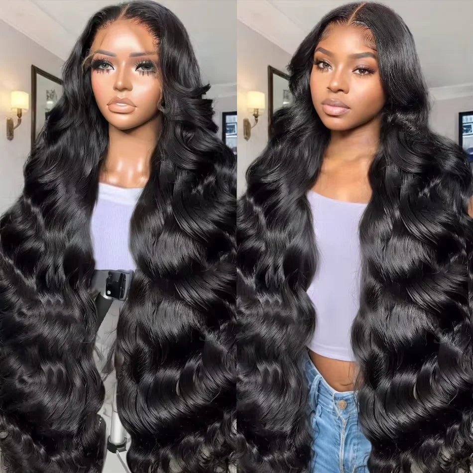 12A Brazilian Hair 36/40 Inch Body Wave 13x4 HD Lace Frontal Wig | Glueless | 100% Raw Human Hair | Ready to Wear Luxegan
