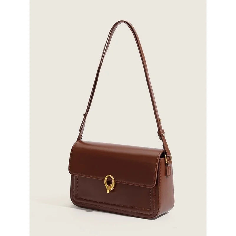 High-Texture Red Retro Bridal Wedding Bag | French Handbag & Commuter Underarm Bag Luxegan