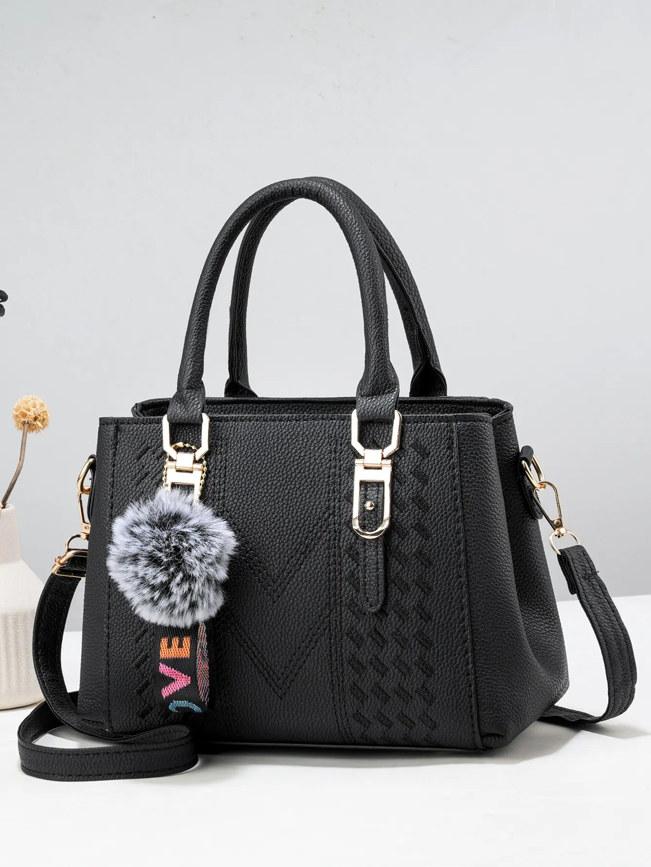 Fashionable Large Capacity Embroidered Crossbody Bag for Women | PU Leather Handbag for Daily Use & Business Luxegan