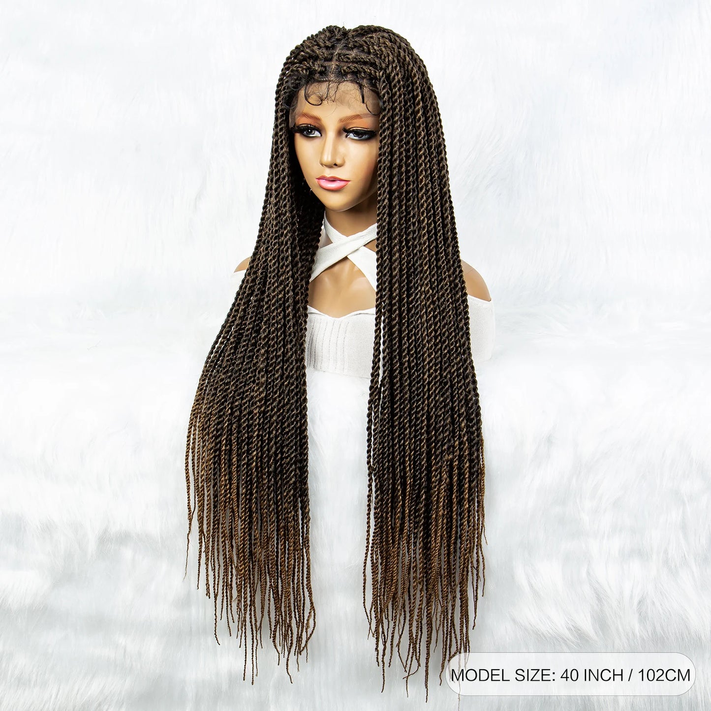 Full Lace Frontal Dreadlocks Wig | Twisted Hair & Baby Hair Luxegan