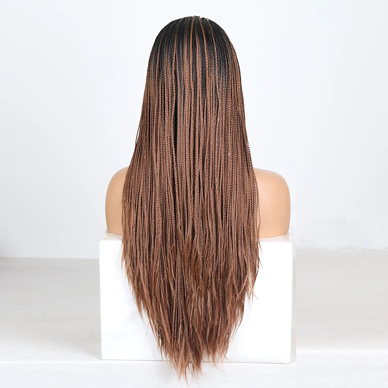 Braided Box Braids | Lace Front Wig | Swiss Lace Luxegan