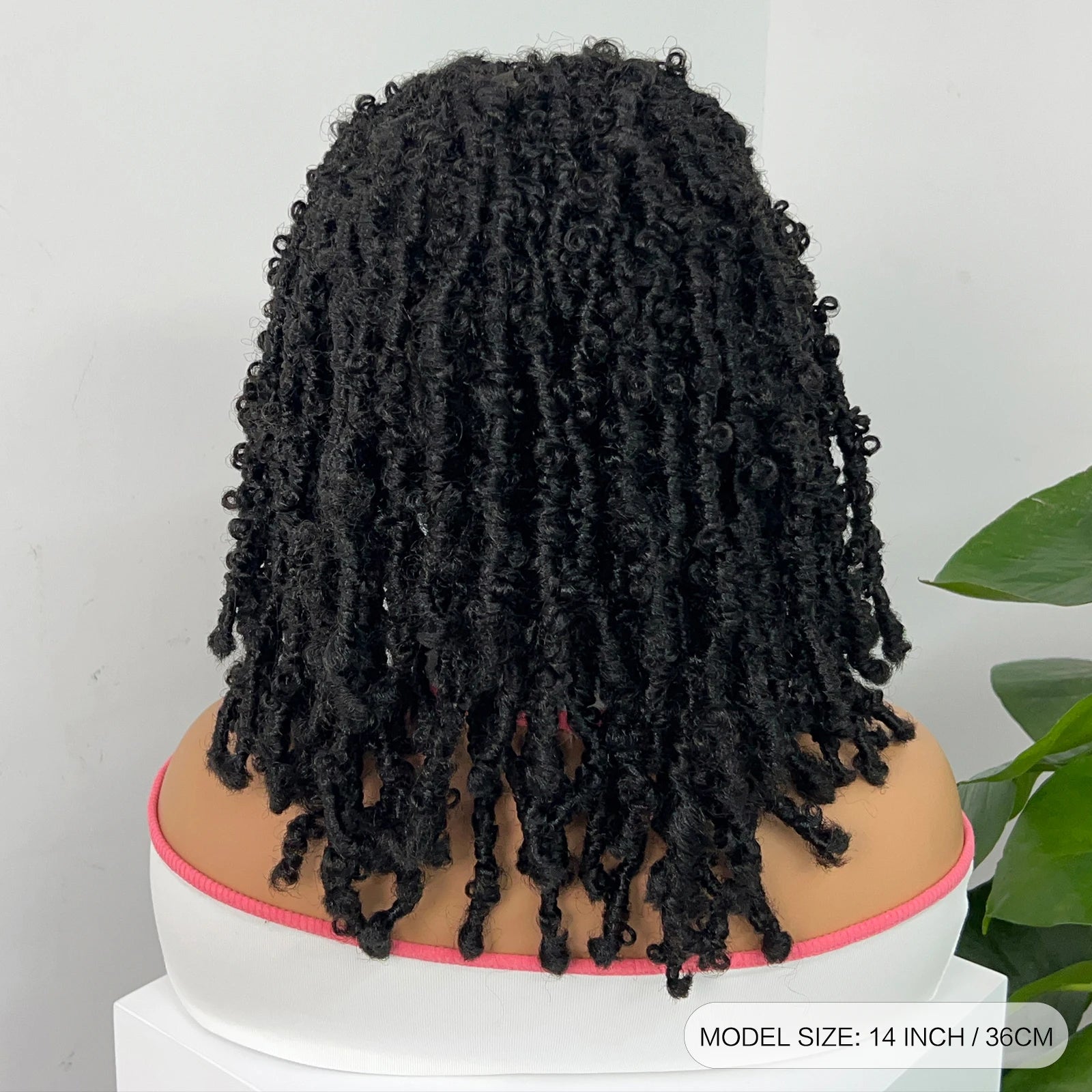 14" Butterfly Locs Braided Wig | Full Lace | Knotless Dreadlock Style Luxegan