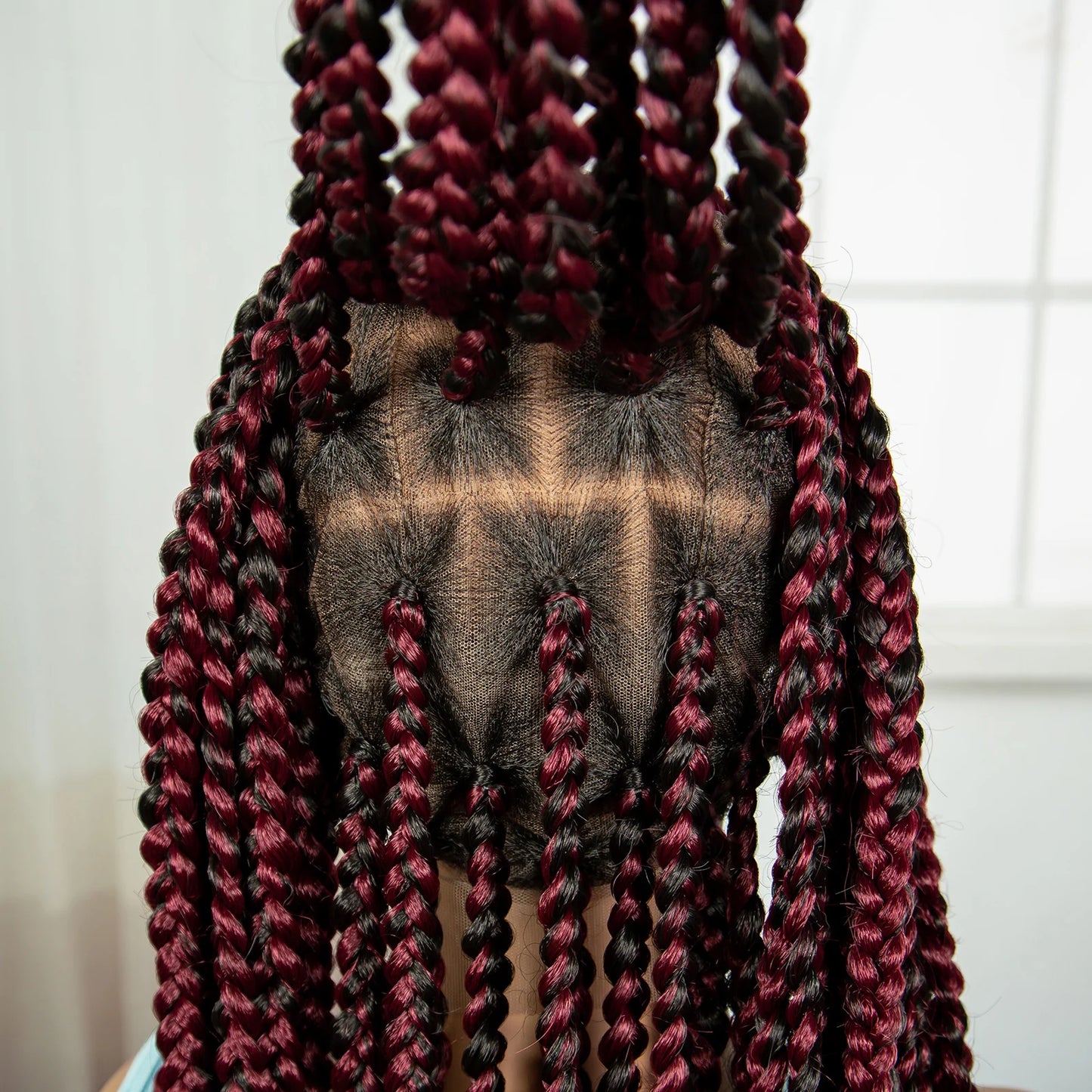 36" Knotless Box Braids Wig | Full Lace | Baby Hair | Natural Look Luxegan