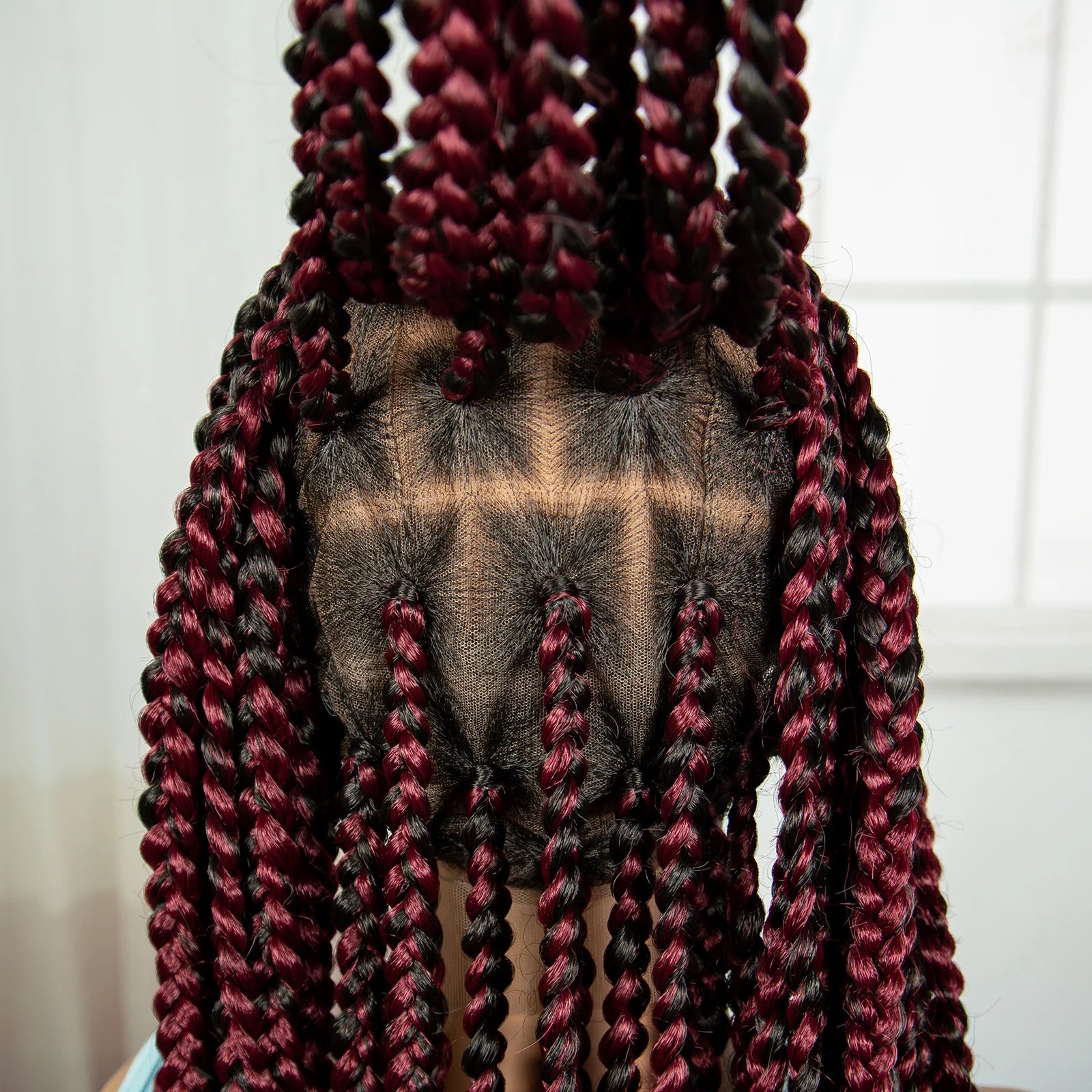 36" Knotless Box Braids Wig | Full Lace | Baby Hair | Natural Look Luxegan