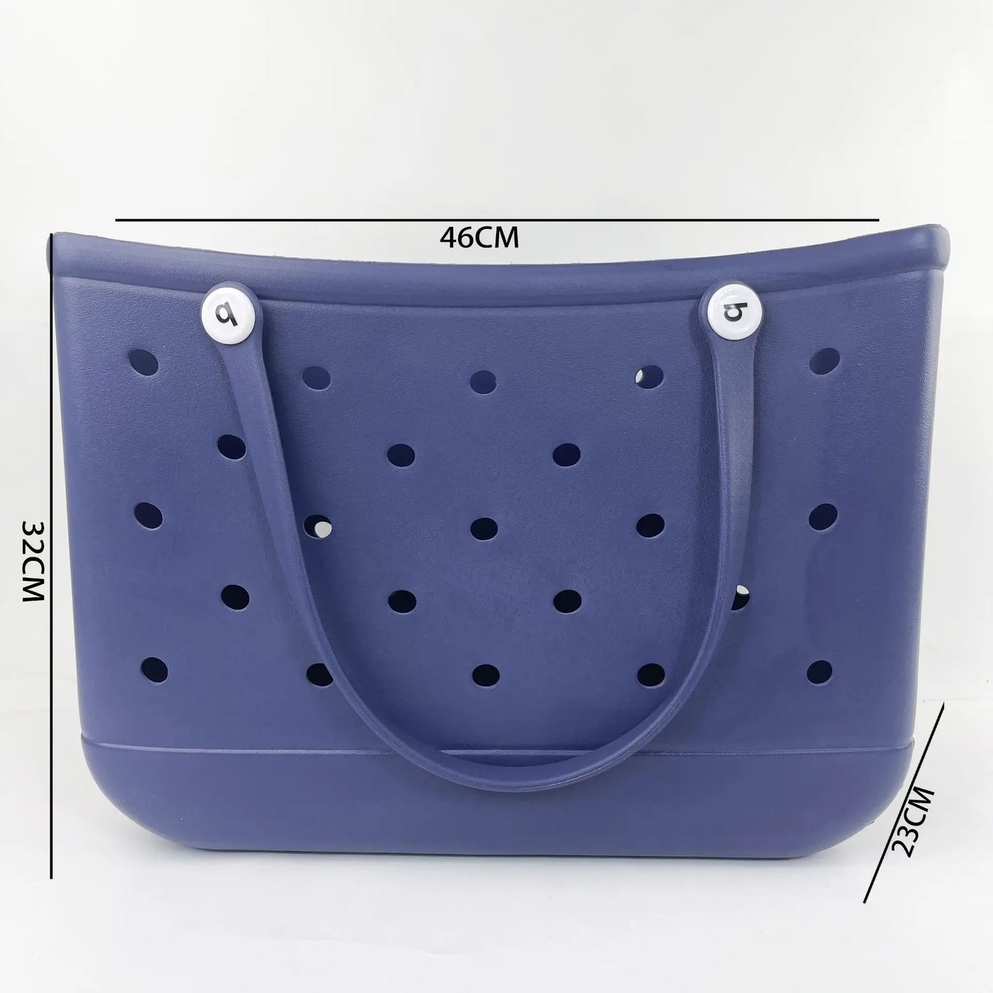 Beach EVA Bogg Bag | Rubber Waterproof Travel Tote Bag & Washable Handbag (For Sports, Beach, Market & Pool) Luxegan