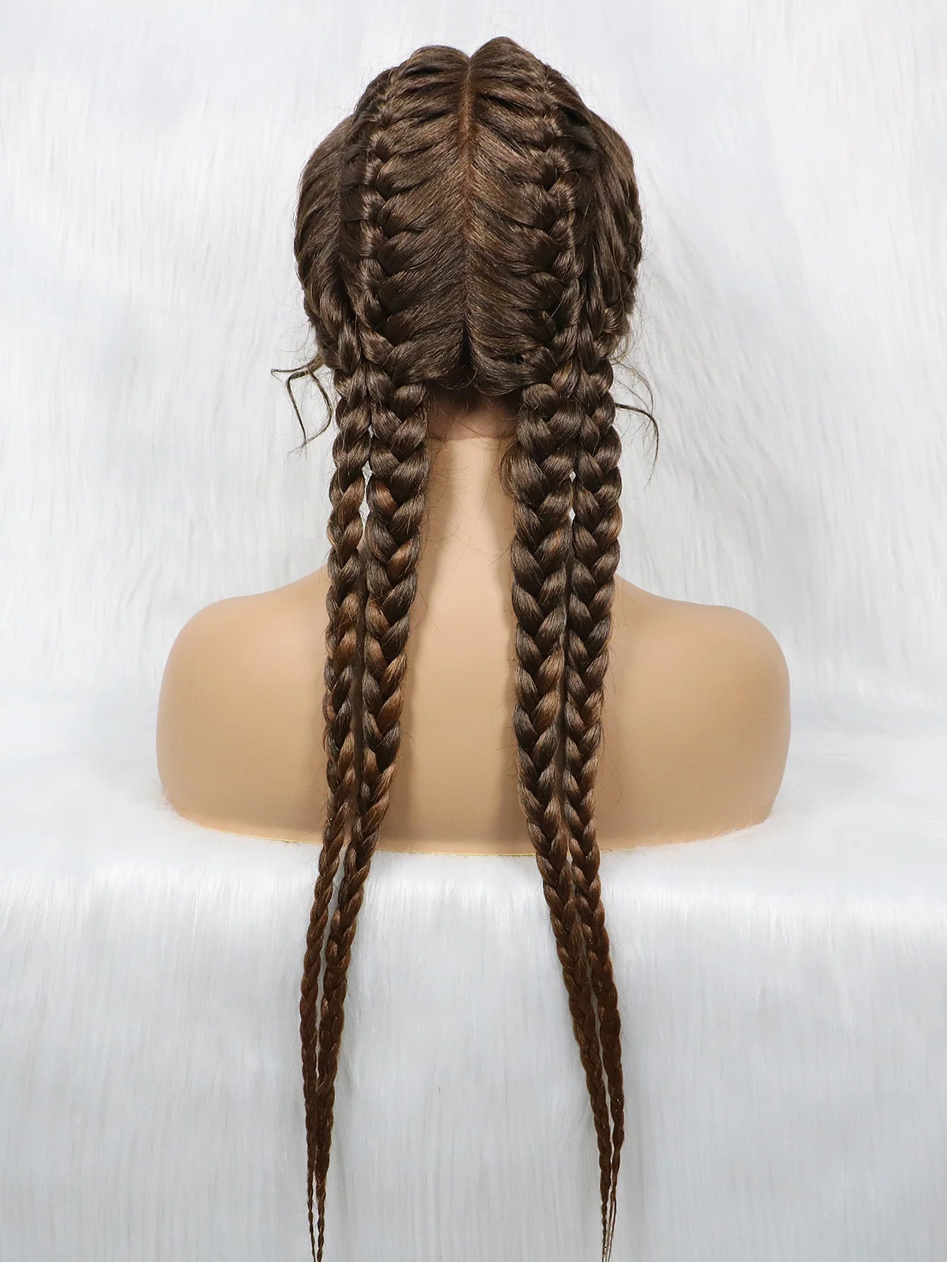 KIMA New Arrival 26" Braided Wig | Lace Front with Baby Hair Luxegan