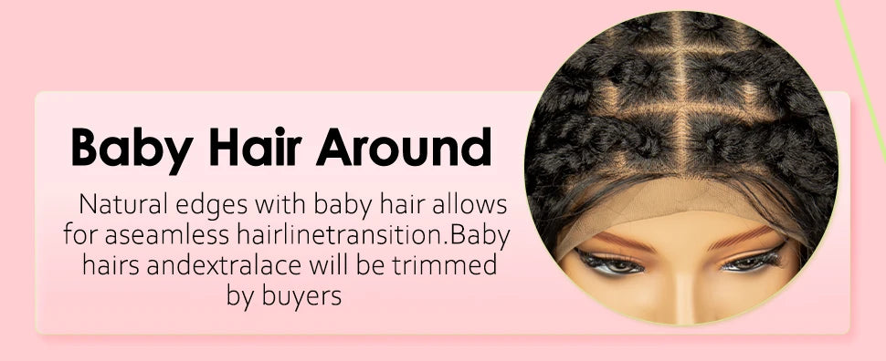 Twisted Braided Wig | Bob Twist Crochet Wig | Full Lace Braided Wig for Black Women | Kanekalon Hair - Luxegan