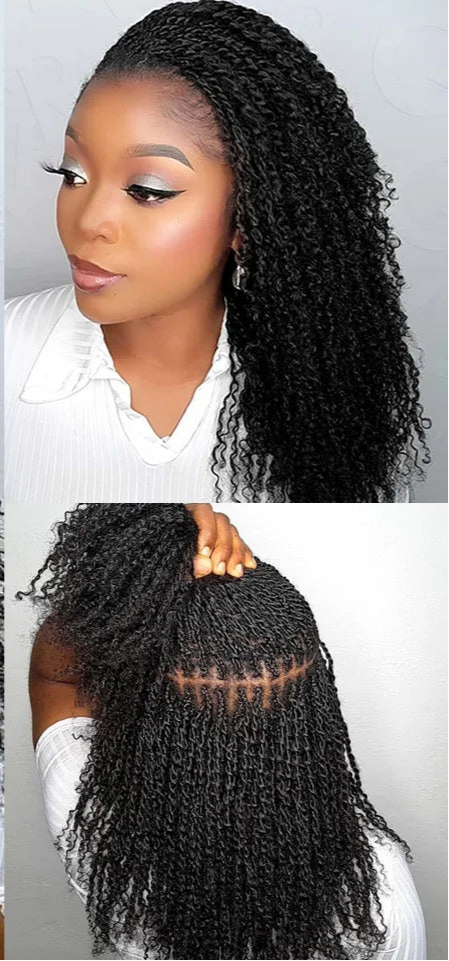 Afro Kinky Bulk Human Hair Extensions | 10"-22" 50g Brazilian Remy for Braiding & Dreadlocks (Natural Colors, Long-Lasting) Luxegan