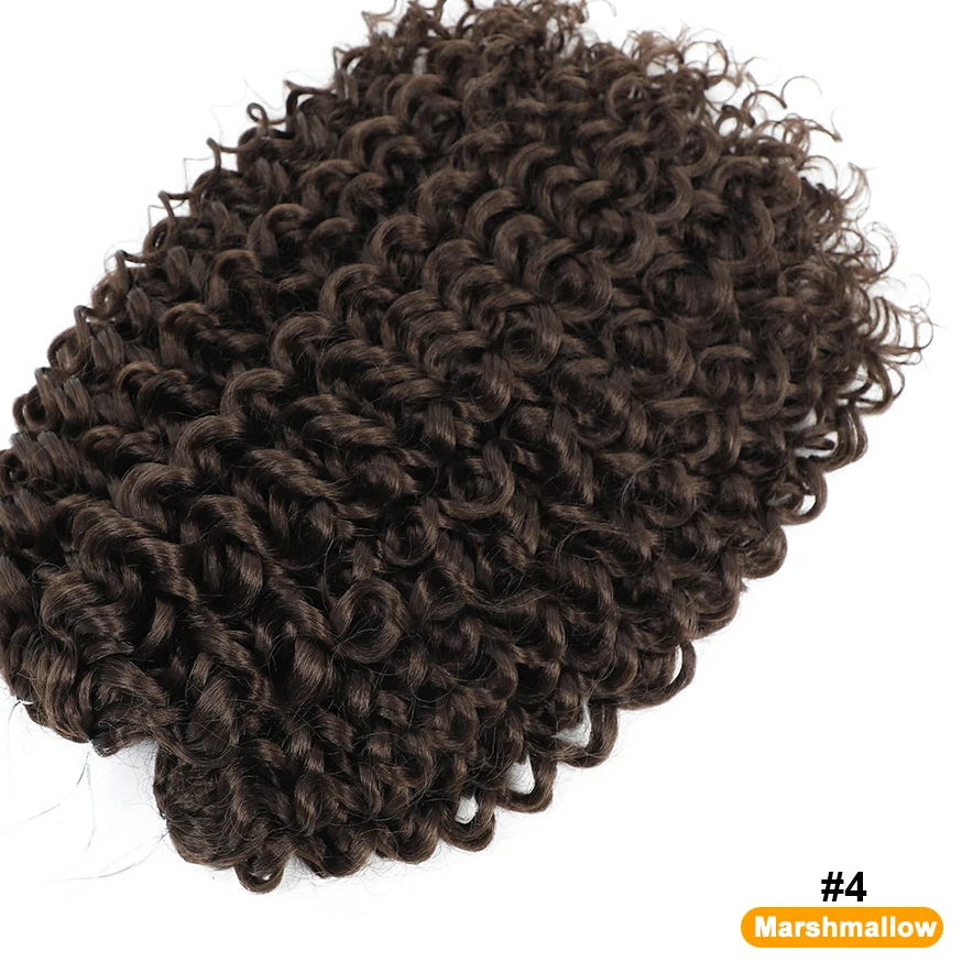 Synthetic Afro Curl Crochet Hair | Kinky Curly Twist Braiding Extensions Luxegan