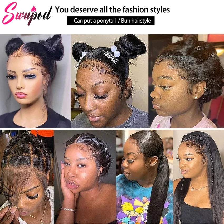 360 & 13x4/13x6 HD Lace Front Wig | Bone Straight | Brazilian Remy Hair | Transparent Lace Luxegan