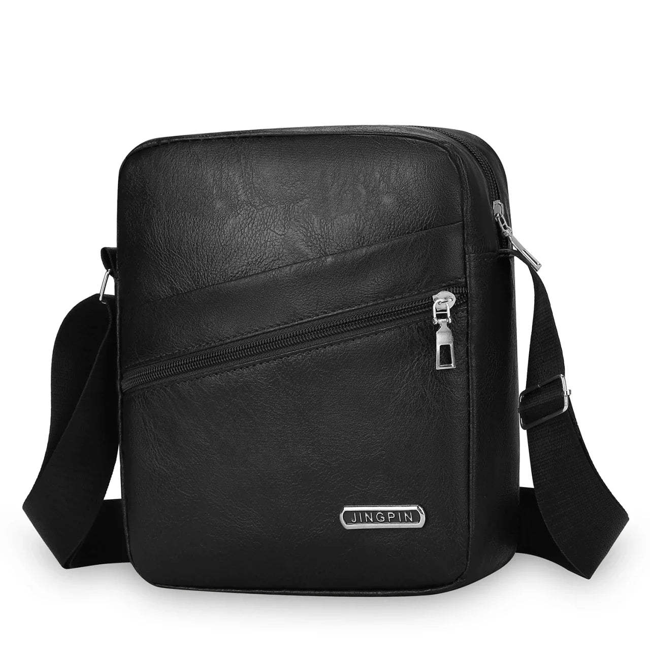 Men's PU Shoulder Bag | Casual Waterproof Nylon Messenger Bag & Fashion Tote Travel Crossbody Bag Luxegan