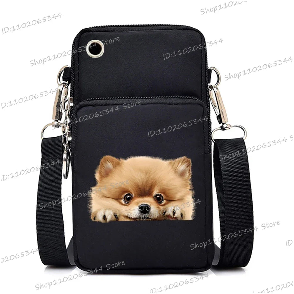 3D Dog Print Mini Bag | Unisex Crossbody & Shoulder Purse Luxegan