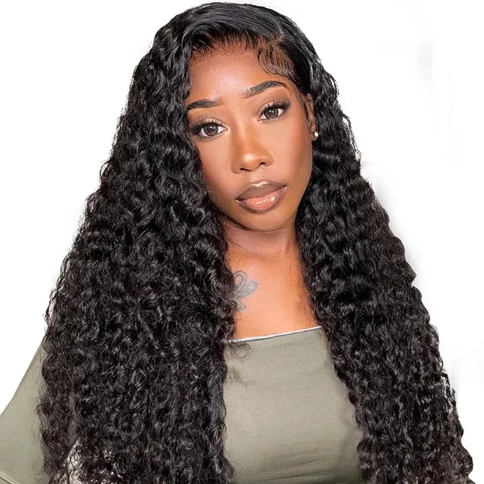 Wear & Go Deep Wave HD Glueless Wig | 6x4 Transparent Lace Peruvian Remy Human Hair (Pre-Plucked & Bleached Knots)