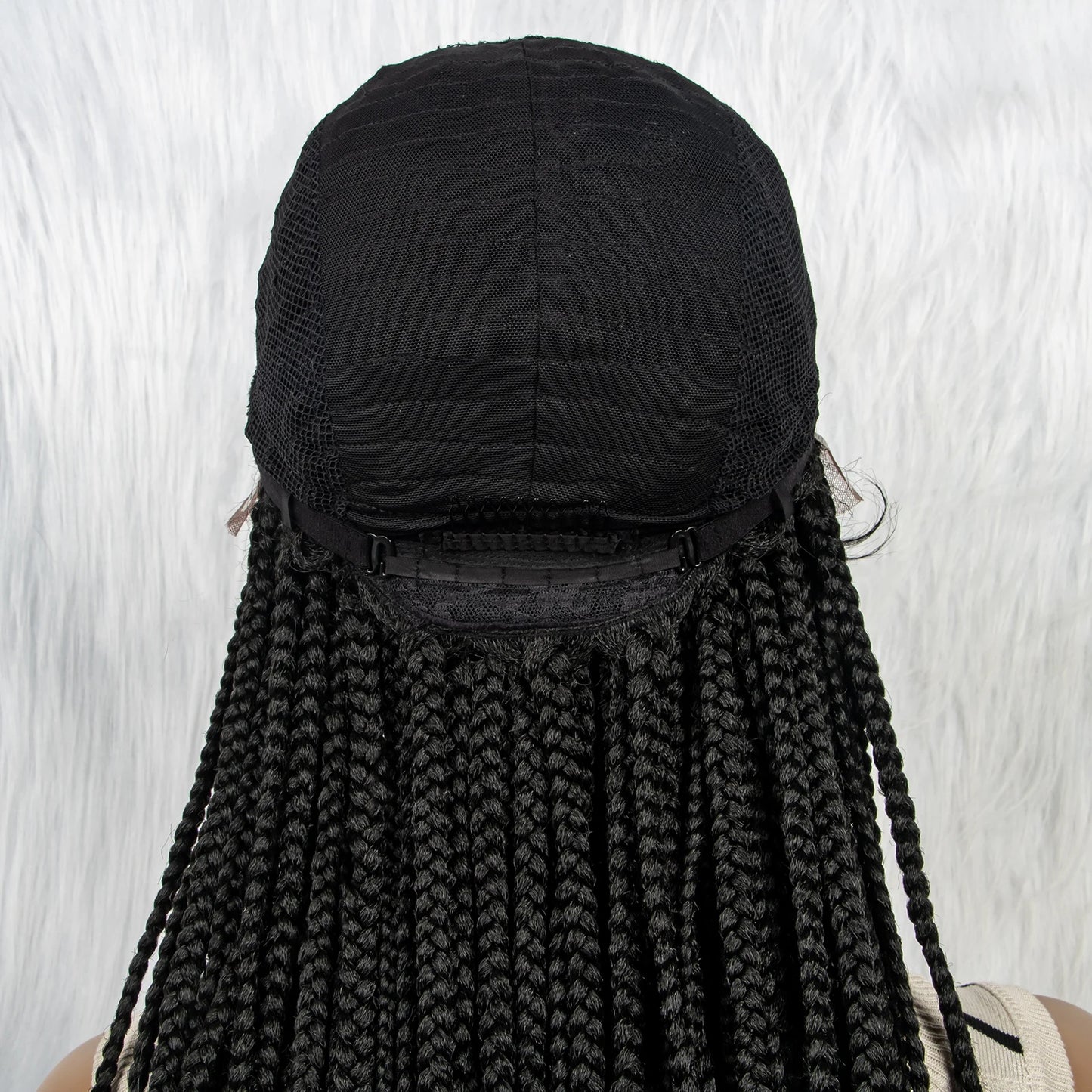13x4 HD Lace Front Braided Wig with Baby Hair | Synthetic Braided Wigs for Black Women Luxegan