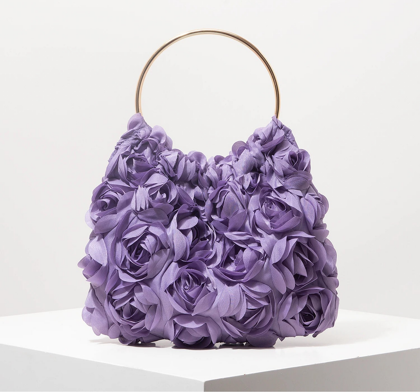 Luxury Rose Flower Tote Bags for Ladies | Elegant Party Bag & Wedding Handbag Luxegan