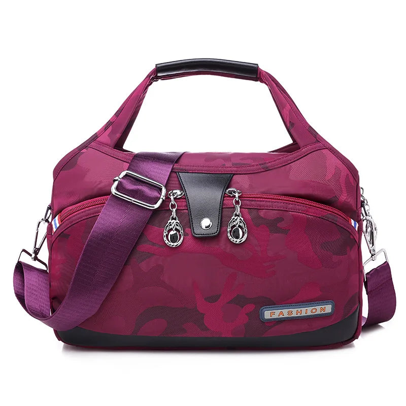 Casual Oxford Shoulder Bag | Female Multi-Function Crossbody Bag & Large Capacity Messenger Handbag Luxegan