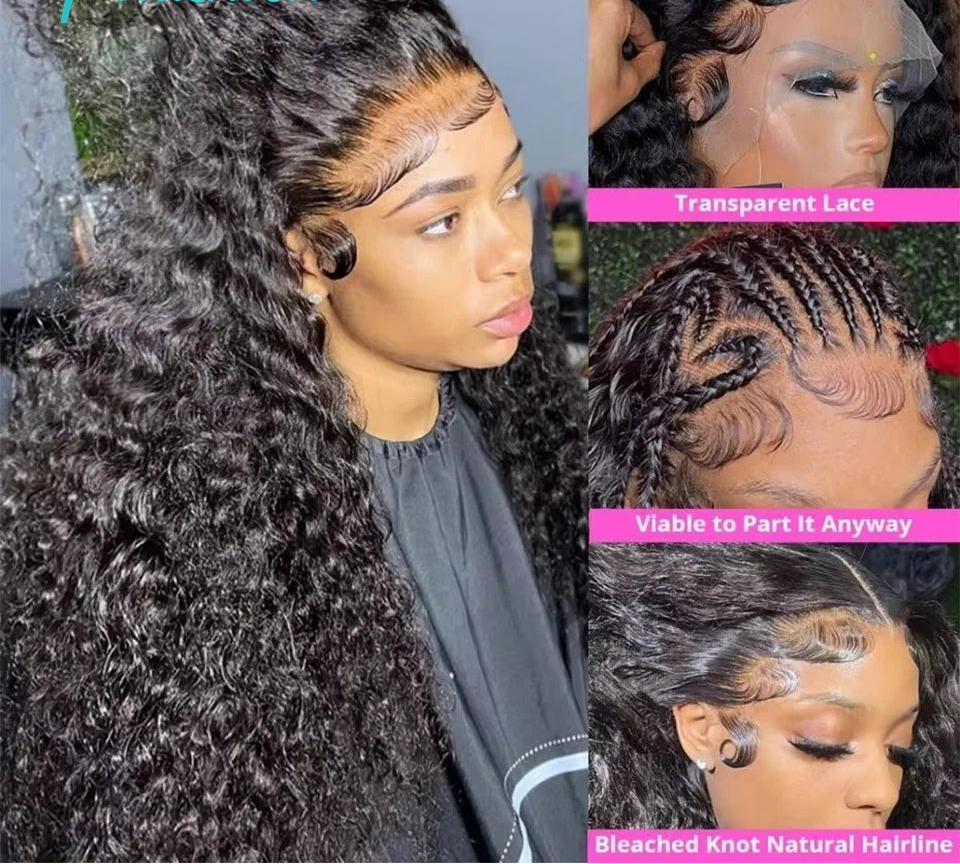 Deep Curly 13x4 HD Lace Front Wig | Brazilian Remy Human Hair | Wear & Go Luxegan