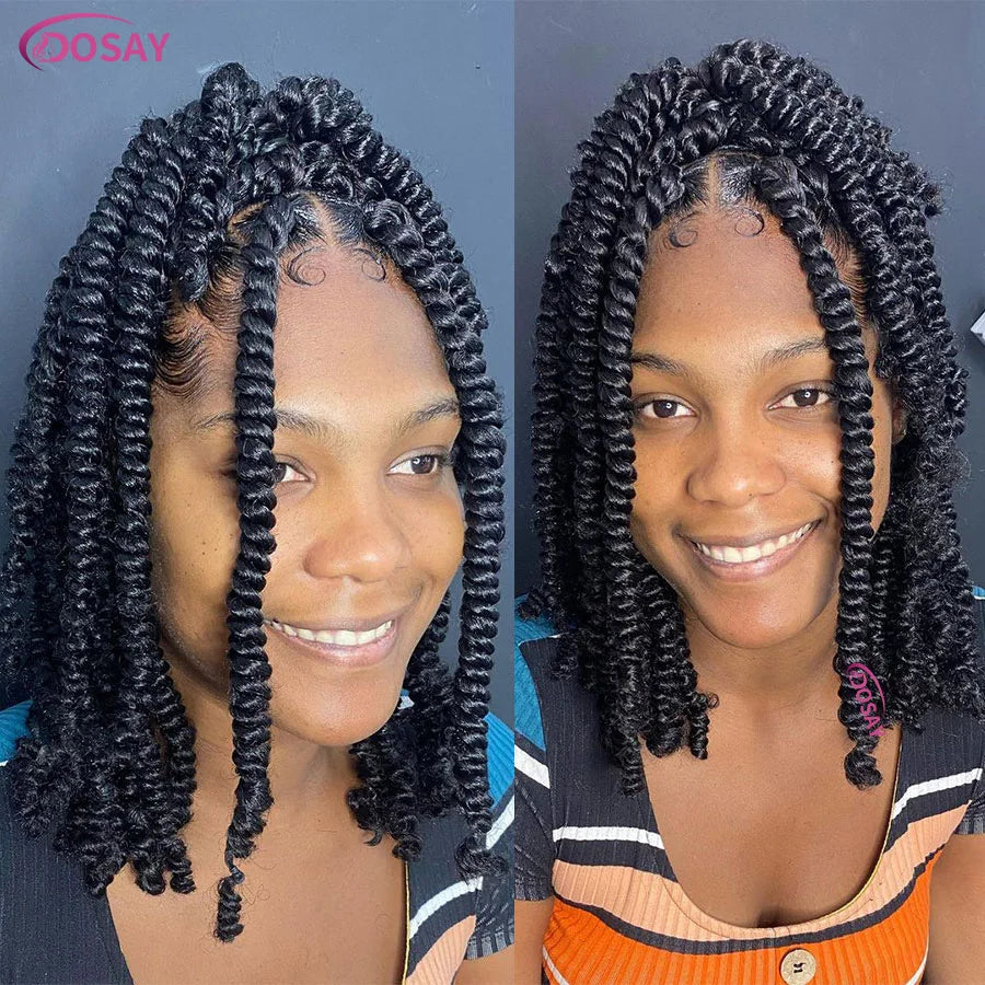 36" Fulani Cornrows & Knotless Box Braids Wig | 360 Full Lace | Baby Hair | Black Women Luxegan