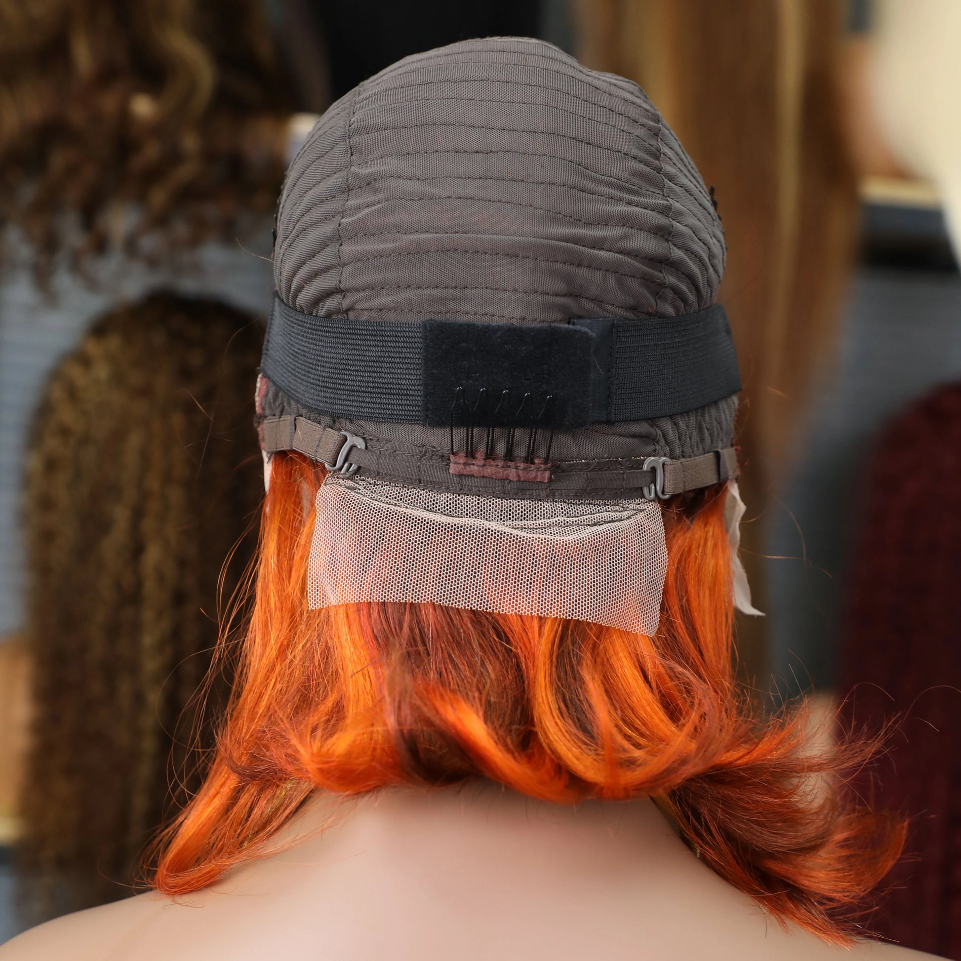 Ginger Orange Bob Wig | 13x4 Transparent Lace Front Brazilian Human Hair Luxegan