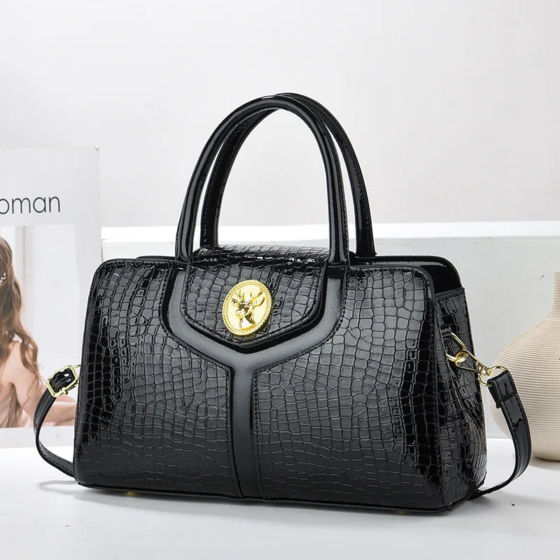New Style Ladies Bag | Leather Luxury Handbags & Solid Color Shoulder Messenger Bags Luxegan