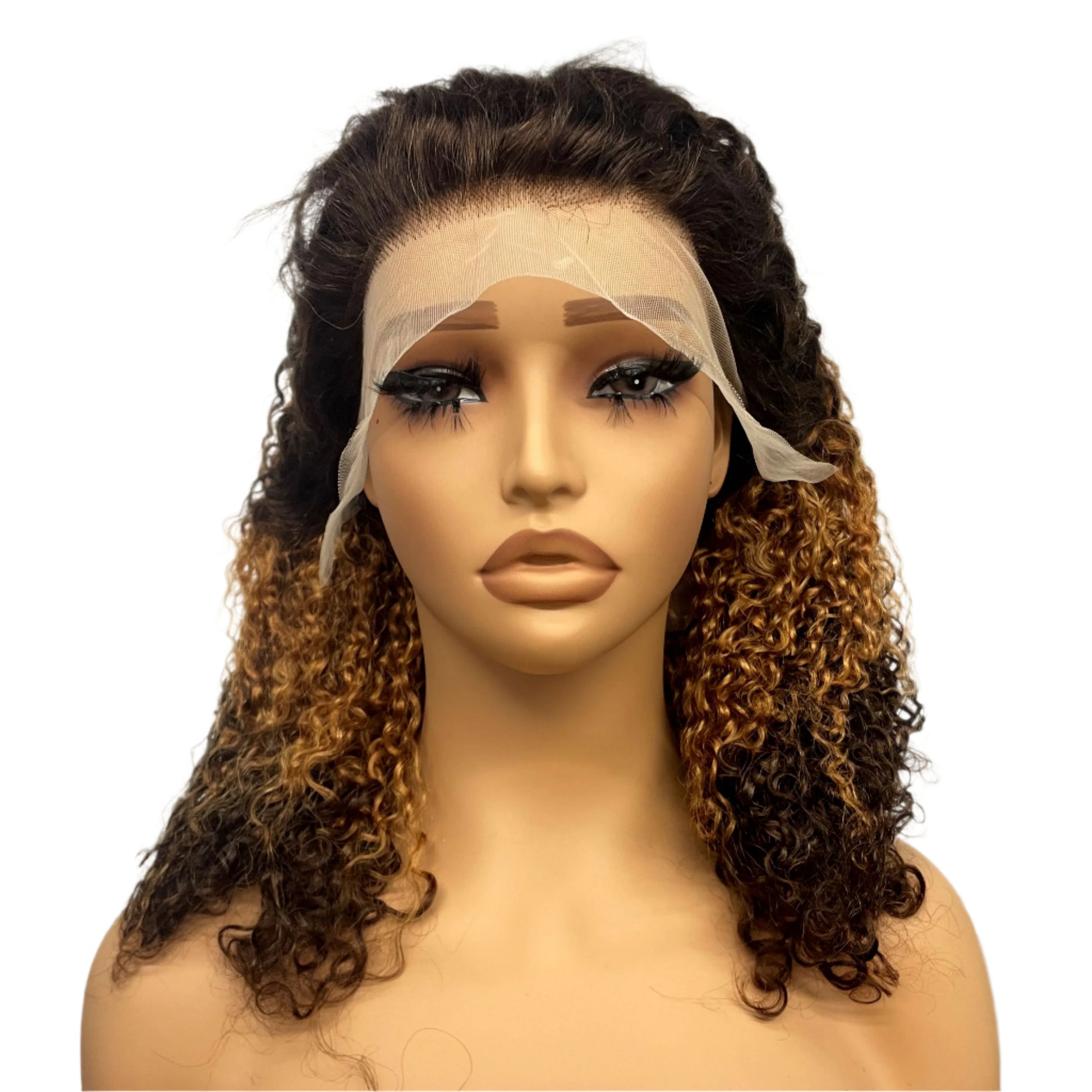 350% Density Pixie Curly HD Lace Frontal Wig | Bouncy Burmese Human Hair Luxegan