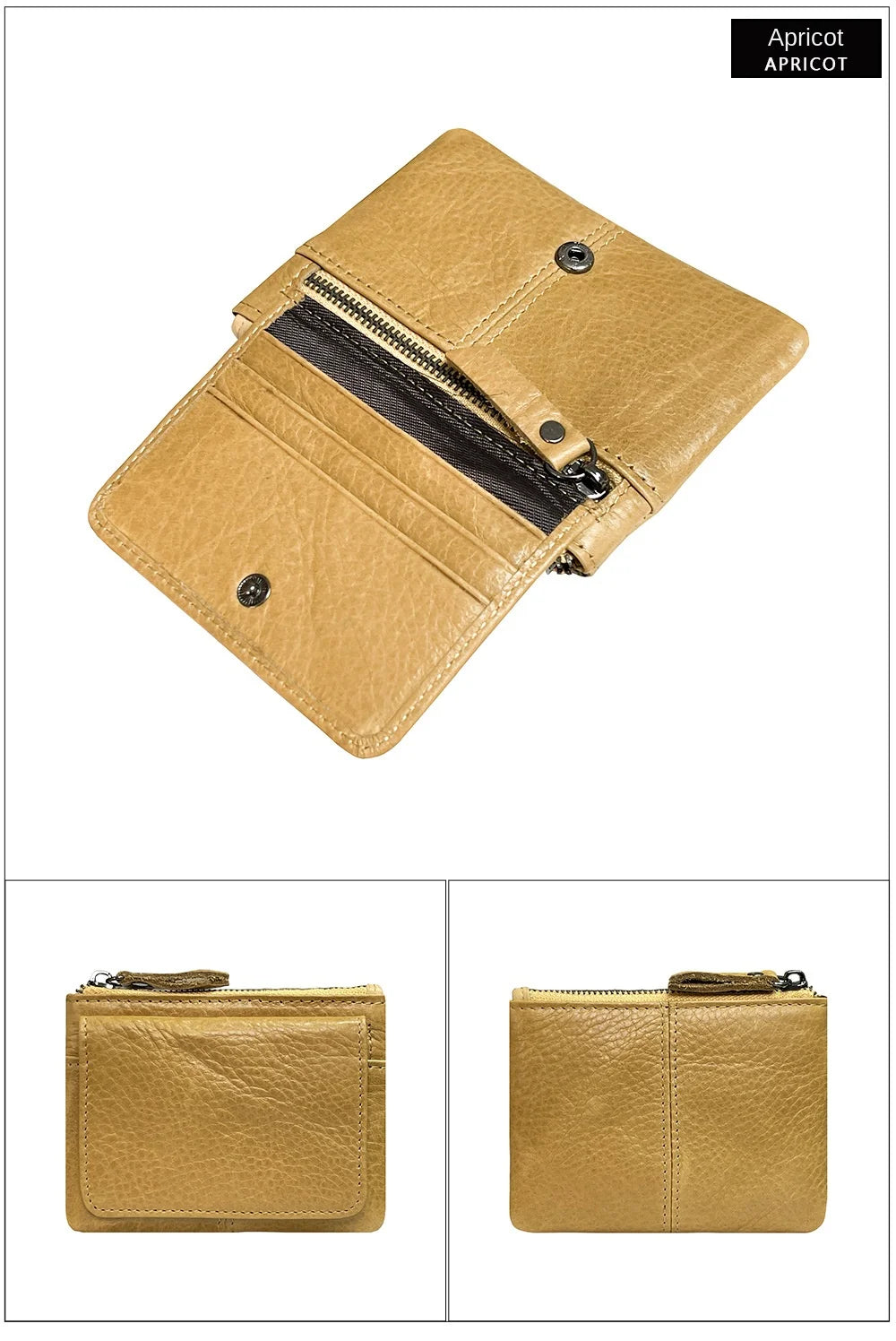 New Cow Leather Card Bag | Slim Credit Card Holder & Coin Purse Luxegan
