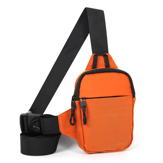 Men's Stylish Mini Nylon Crossbody Bag | Premium Honeycomb-Patterned Phone Pouch | Lightweight Casual Shoulder Satchel | Versatile Unisex Travel Sling Pack with Silt Pocket Luxegan