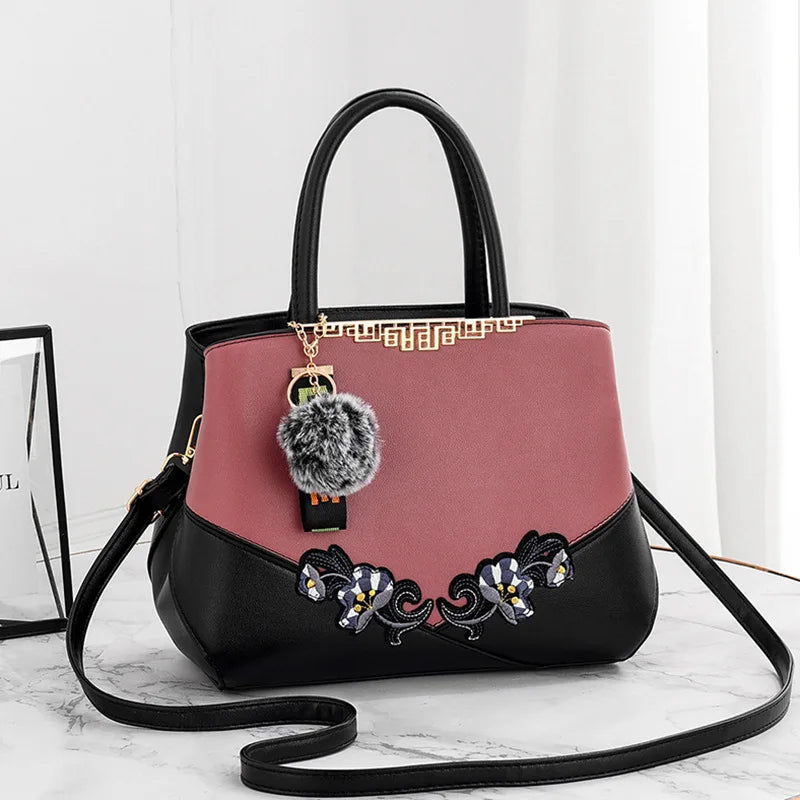Designer Shell Handbag | Vintage Leather Shoulder & Top-Handle Bag Luxegan