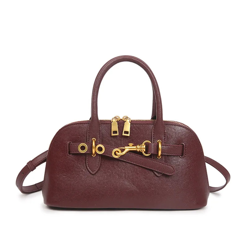 Luxury Designer Women's Bag | Genuine Leather Vintage Handbag & Cowhide Crossbody Luxegan