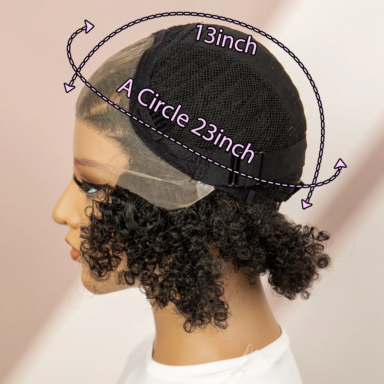 Afro Curly Cornrow Braided Bob Wig | Baby Hair | Kanekalon Hair | Black Women