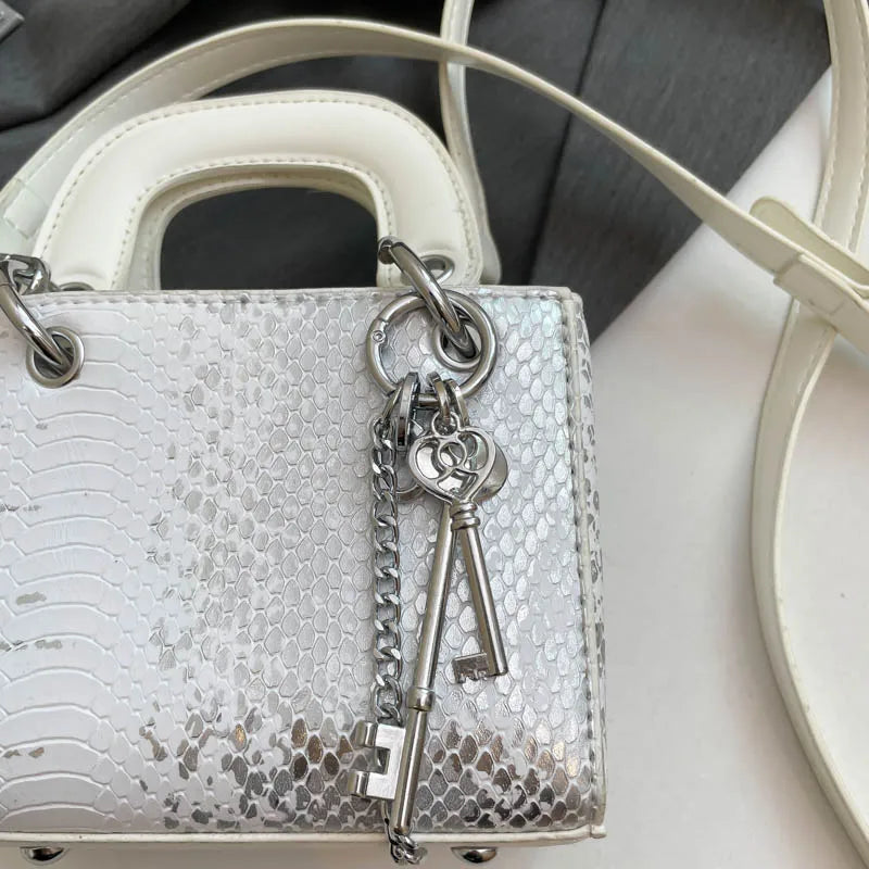 Fashion Classic Women's Mini Handbag | Small Square Bag & Serpentine Crossbody Luxegan