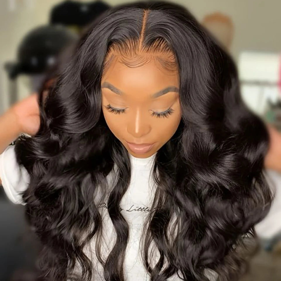 Body Wave T-Part Lace Wig | Transparent Lace Front Malaysian Human Hair Luxegan