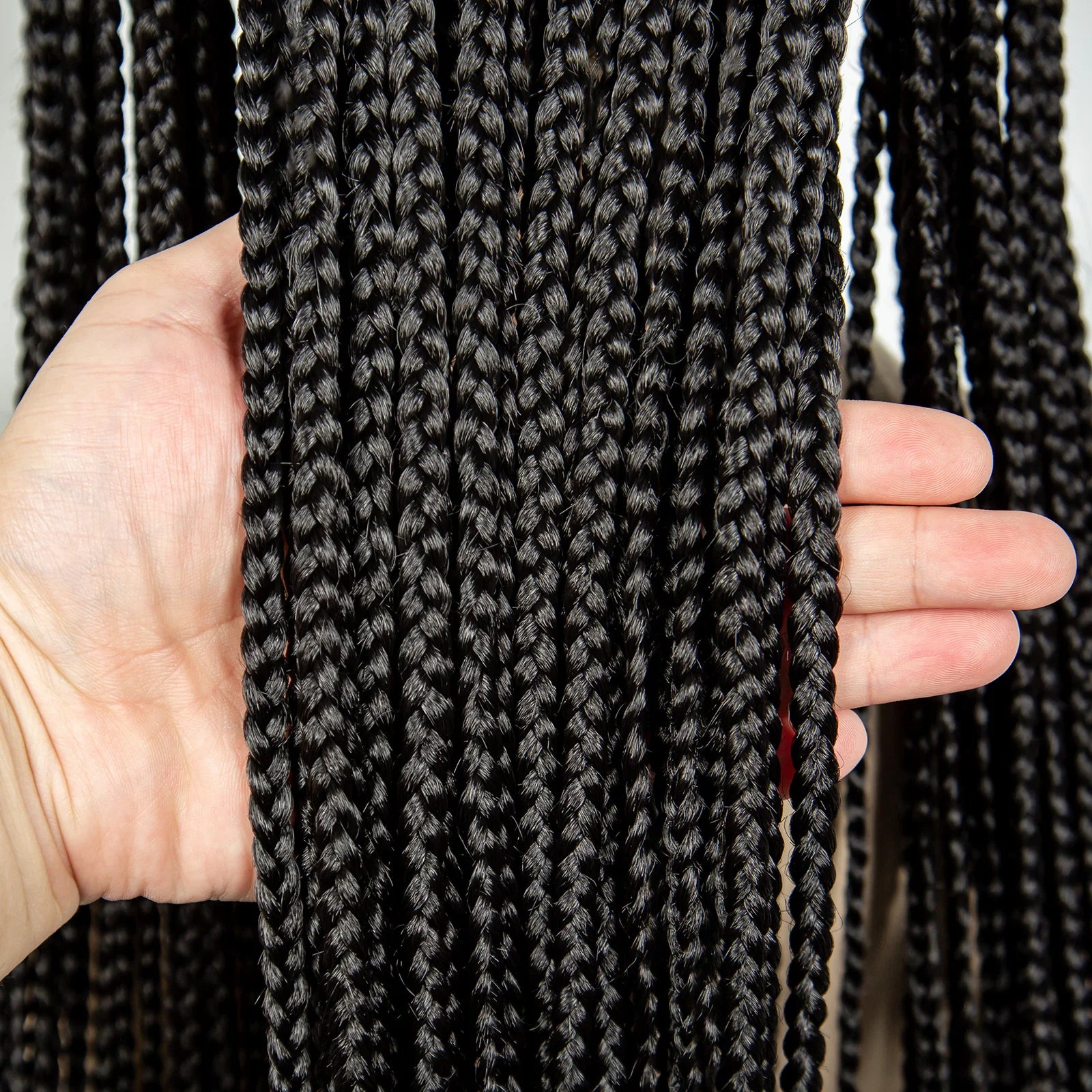 HD Transparent Full Lace Knotless Box & Cornrow Braids Wig Luxegan