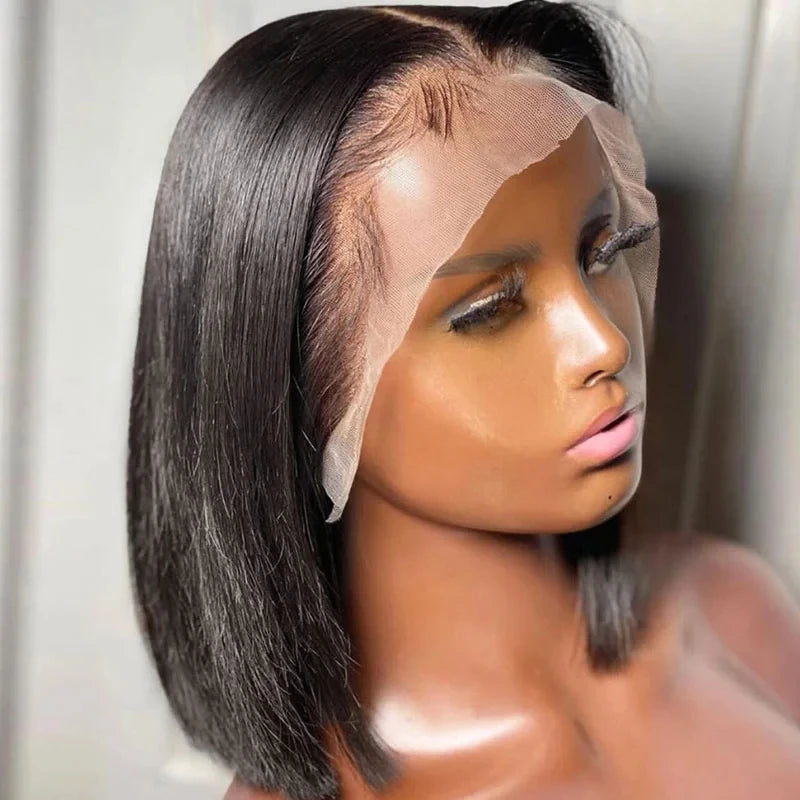 Ginger Short Bob Wig | Straight Human Hair T-Part Lace Front Luxegan