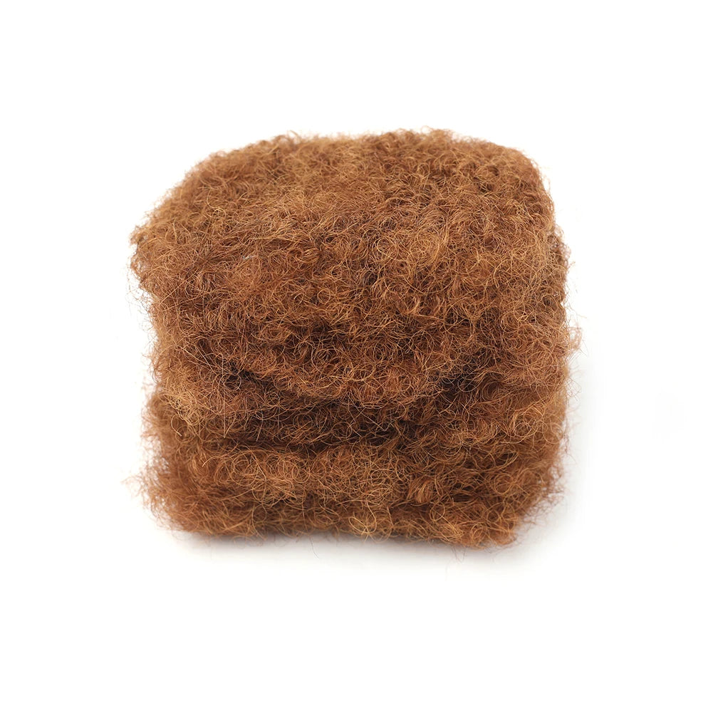 Afro Kinky Bulk Human Hair Extensions | Brazilian Kinky Straight Hair for Braids & Dreadlocks | Natural Crochet Hair