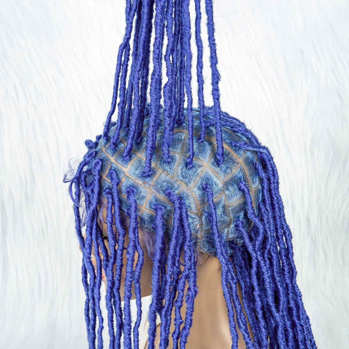 Pink & Blue Braided Wig | Full Lace Butterfly Locs & Dreadlocks
