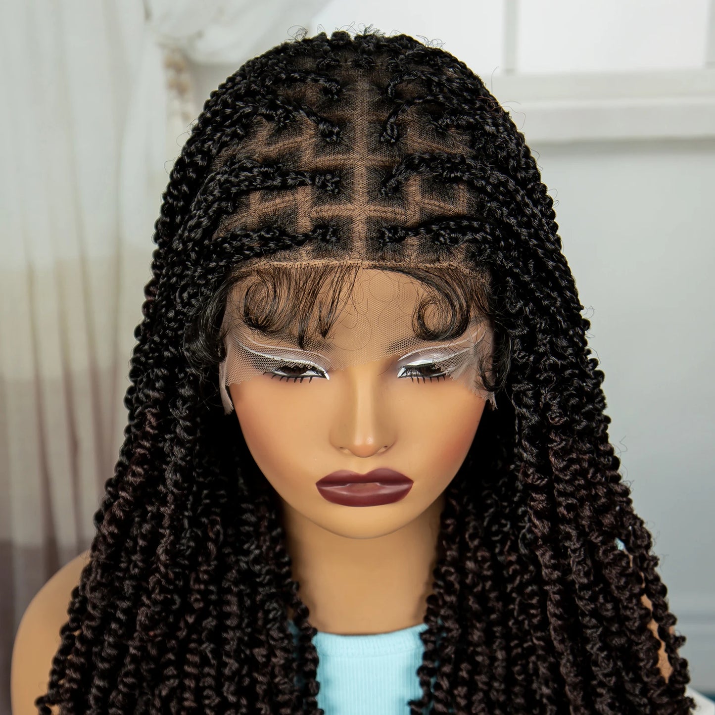 30" Twisted Braids Wig | HD Full Lace | Baby Hair | Long Braids Luxegan