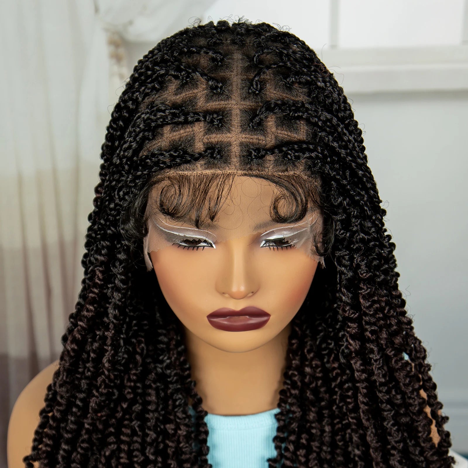 30" Twisted Braids Wig | HD Full Lace | Baby Hair | Long Braids Luxegan
