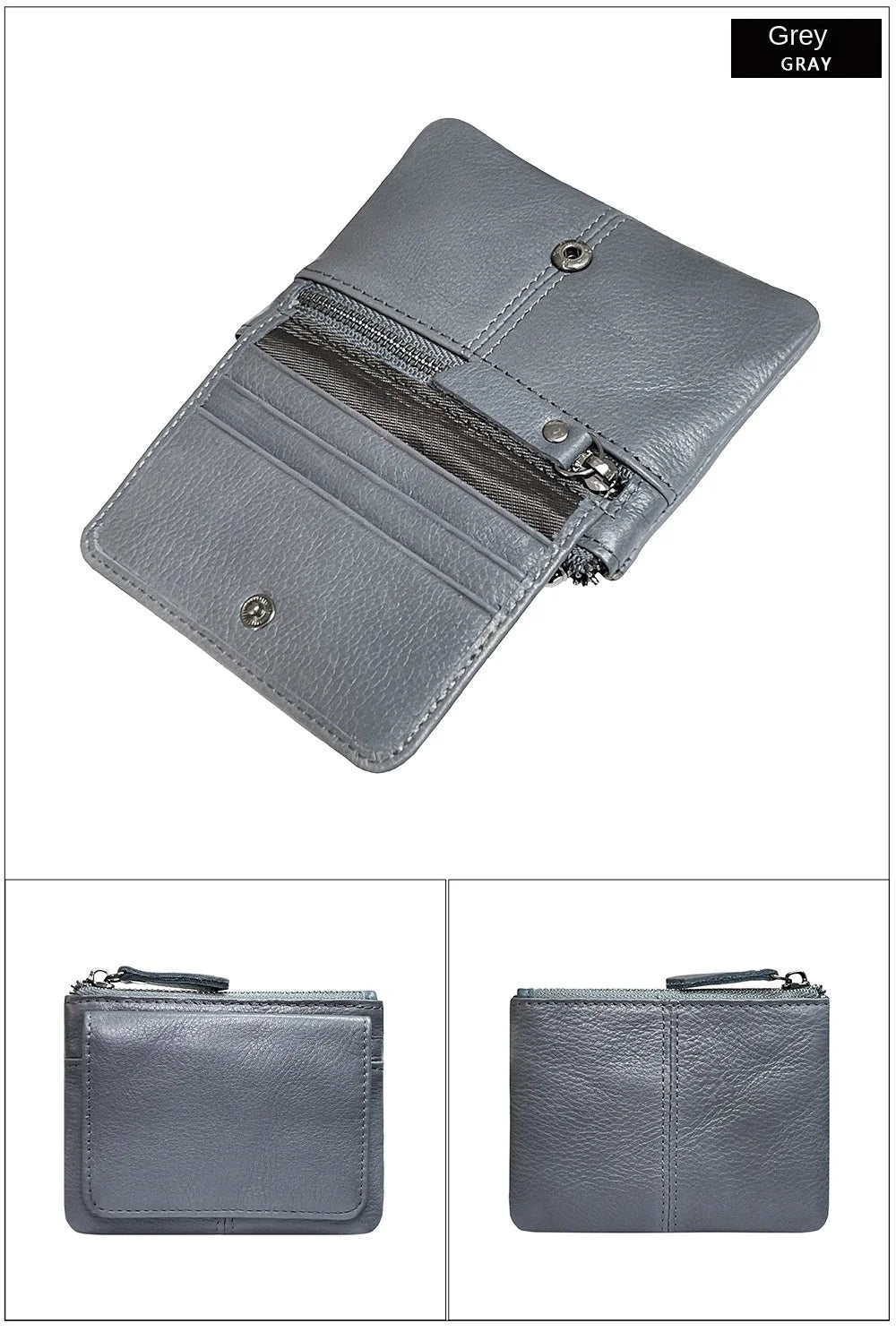 New Cow Leather Card Bag | Slim Credit Card Holder & Coin Purse Luxegan