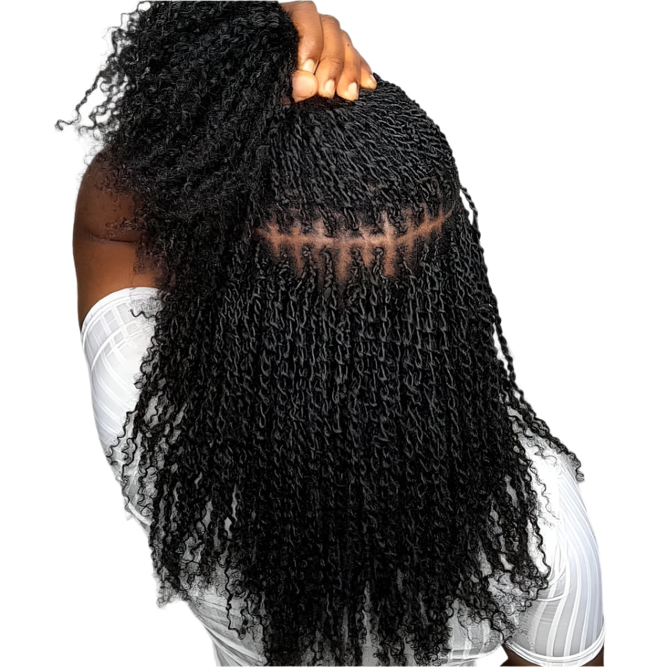 QVR Afro Kinky Bulk Human Hair | 10"-22" | 50g/pc | Brazilian Remy Hair | Dreadlocks & Braids
