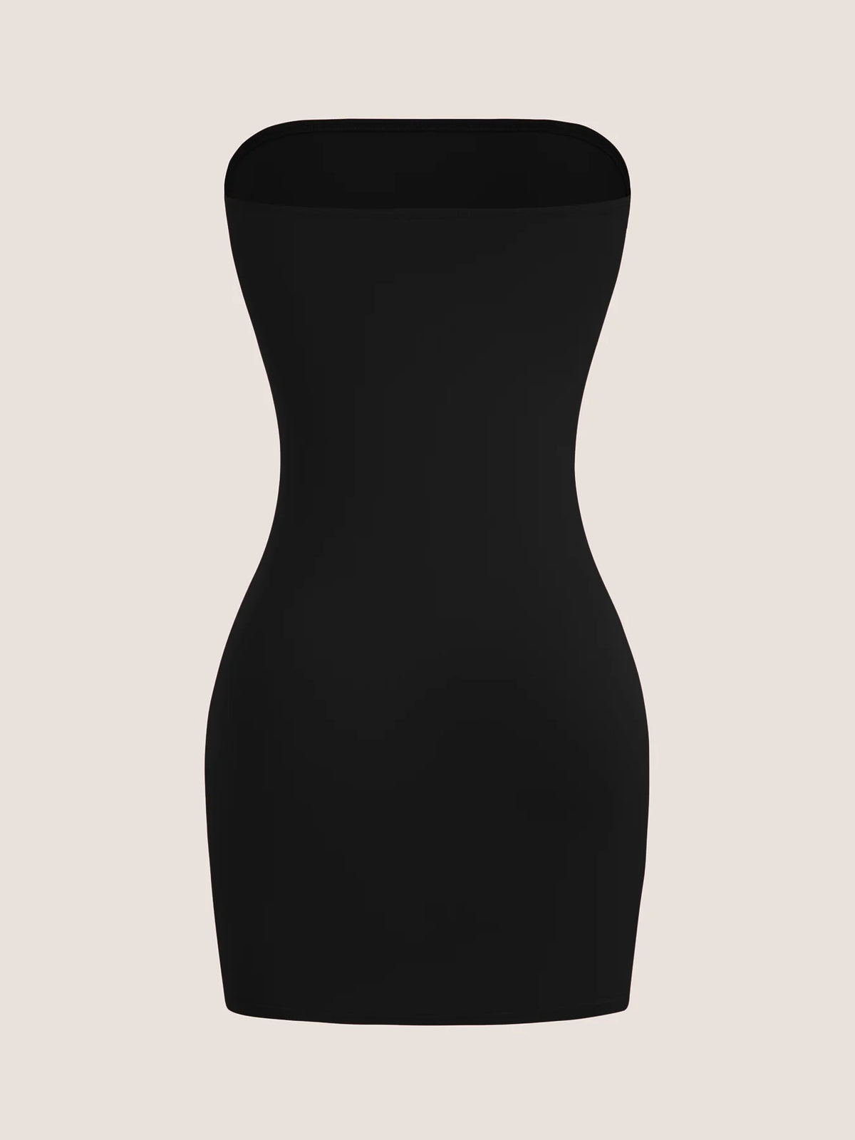 Women's Elegant Strapless Spring Summer Dress | Sexy Solid Color Sleeveless Trend Gown | Premium Knit Medium Stretch Slim Fit Knee-Length Sheath Vestido Luxegan