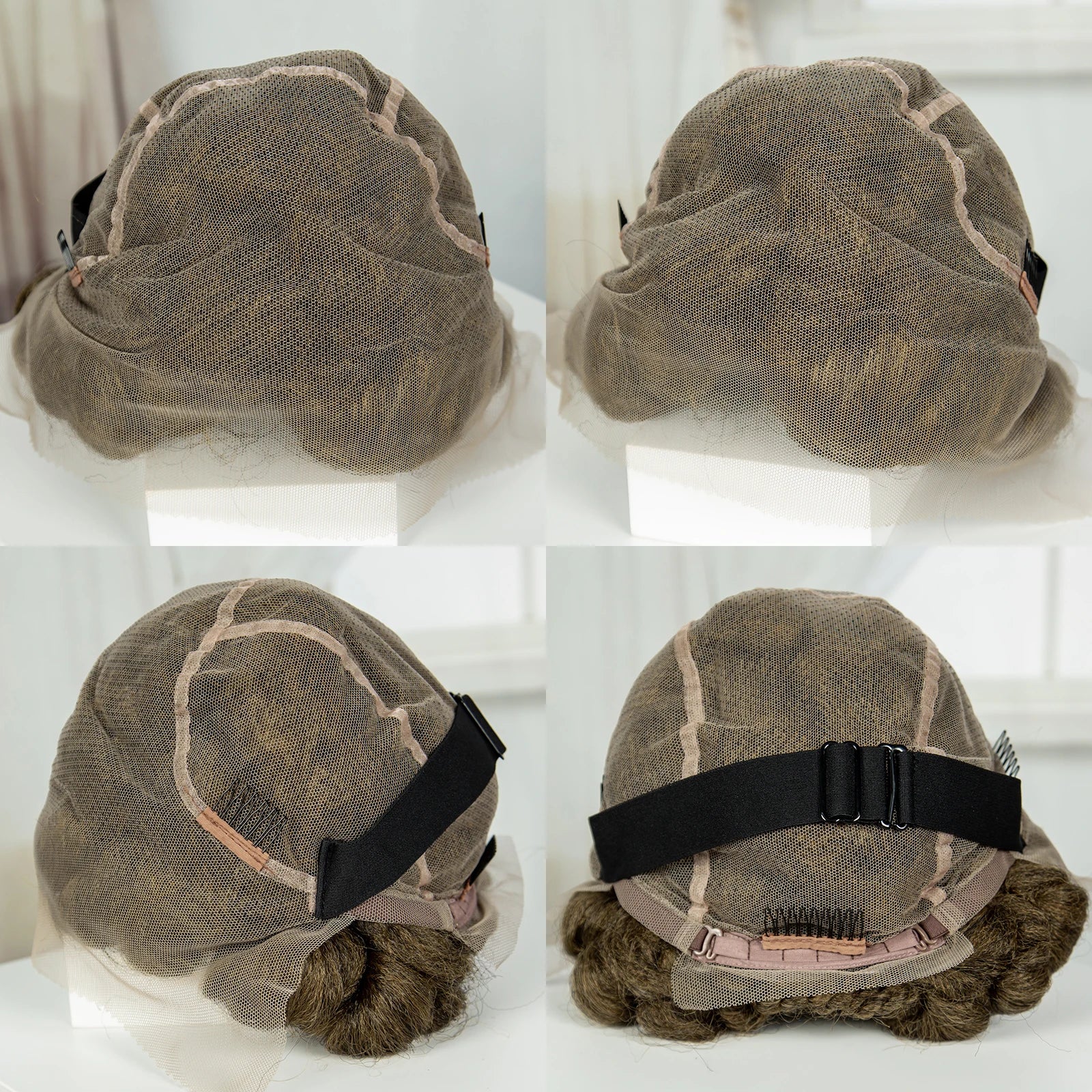 6" Short Bantu Knotless Braids Wig | 1B/30 Ombre | Full Lace Luxegan