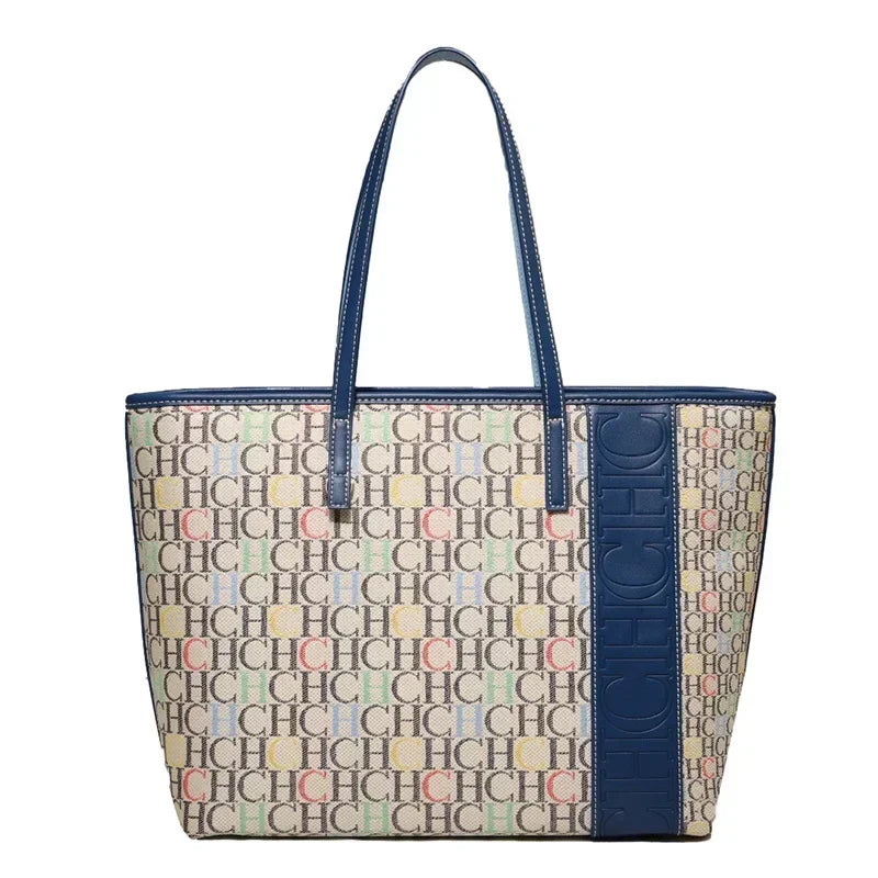 Women’s Vintage Crossbody Bucket Bag | Fresh Simple Design Business Handbag | Classic Character Print TPU Shoulder Bag with Letter Decoration Luxegan