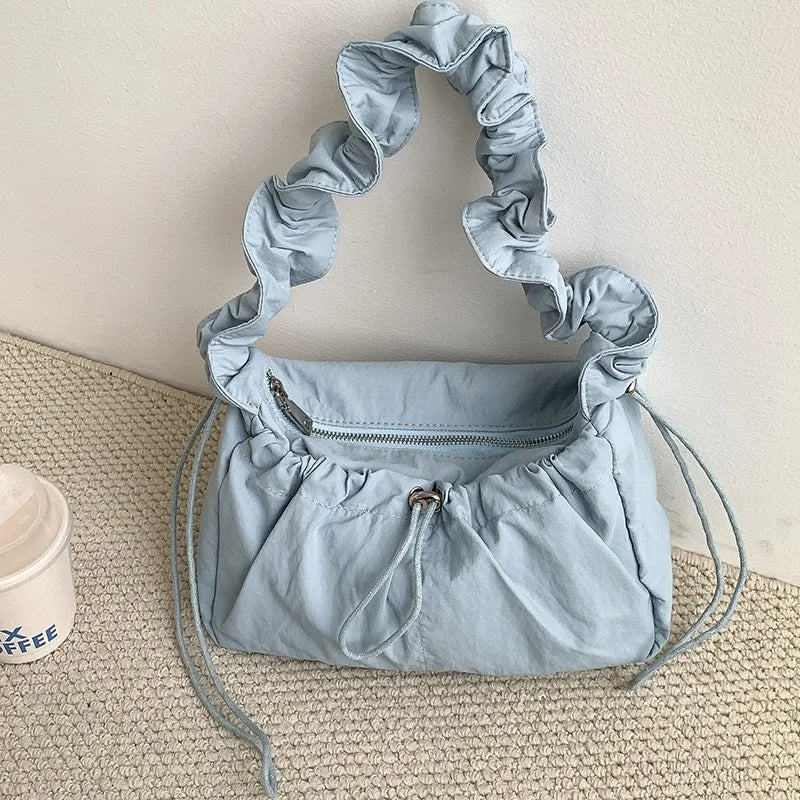 Simple Fashion Fold Shoulder Bag | Vintage Casual Designer Underarm Crossbody Bag Women | New Luxury Handbags High Quality Luxegan