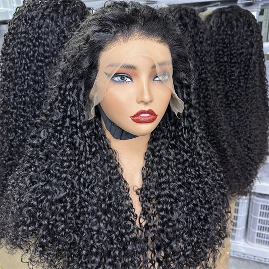 250% Density Burmese Pixie Curly Lace Frontal Wig | Natural Color Remy Human Hair Luxegan