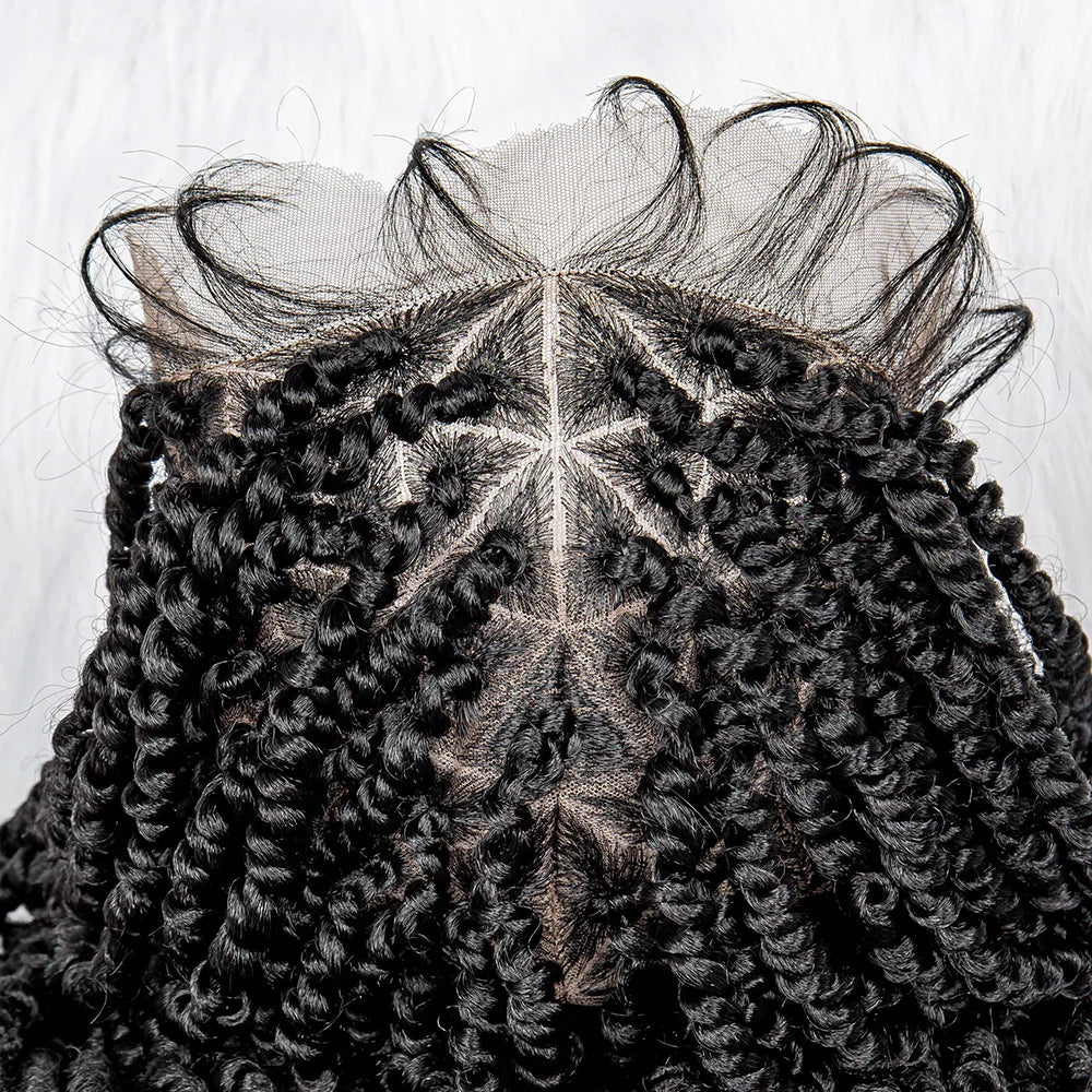 Knotless Box Braids Wig | Full Lace Front with Baby Hair Luxegan