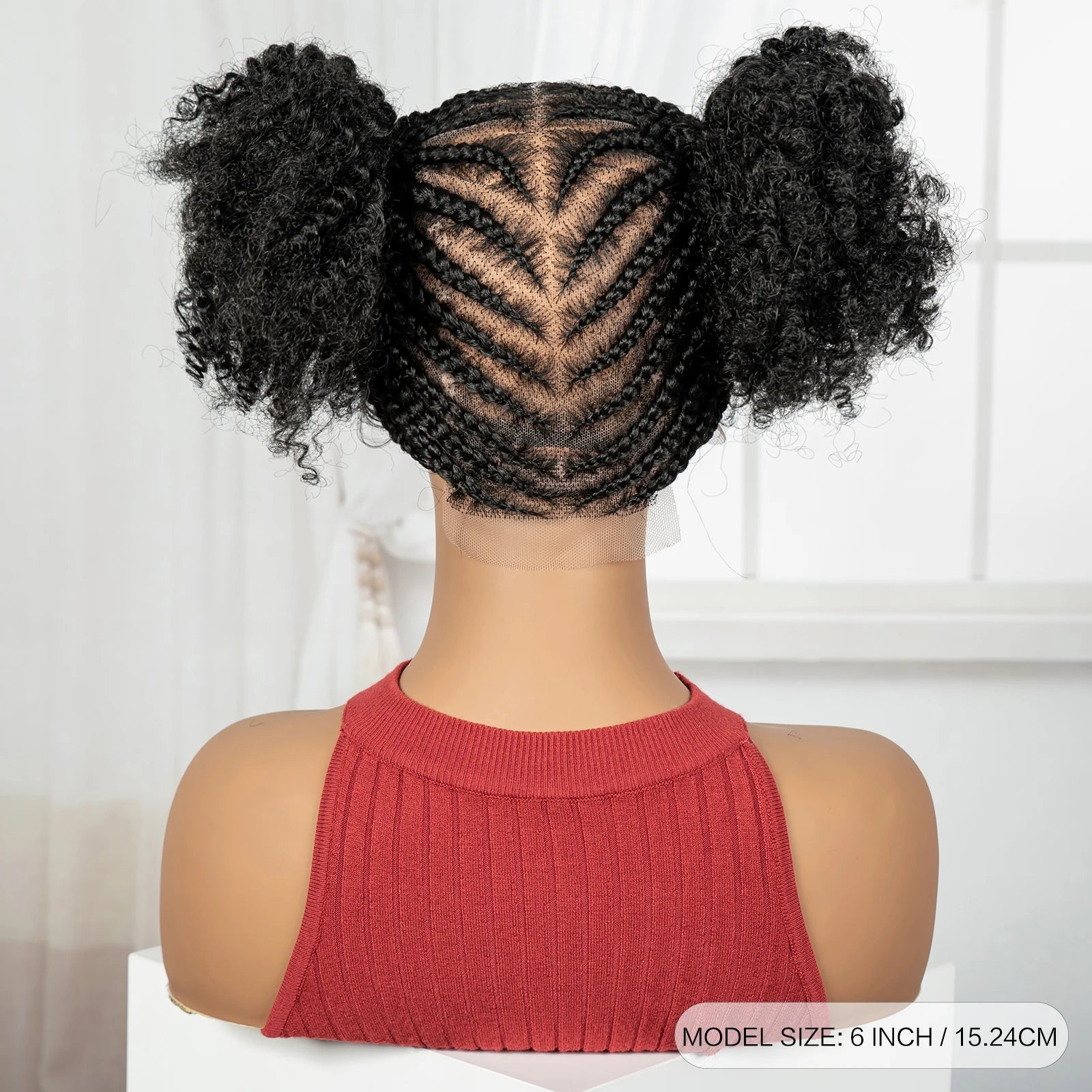 Cornrow Bantu Braids Wig | Full Lace | Baby Hair | Cosplay & Daily Wear Luxegan