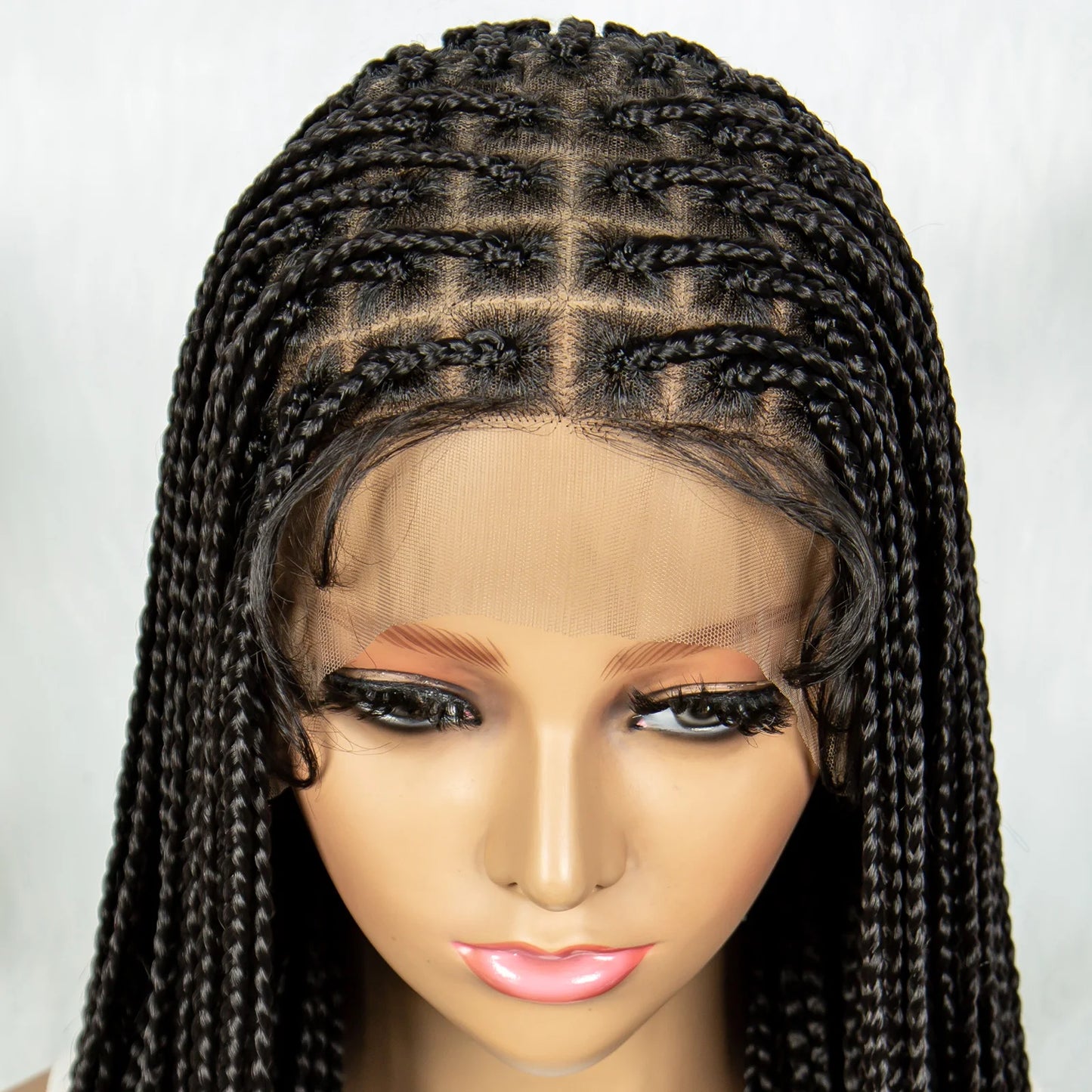 26" KIMA Goddess Stitch Box Braids Wig | Full Lace Luxegan
