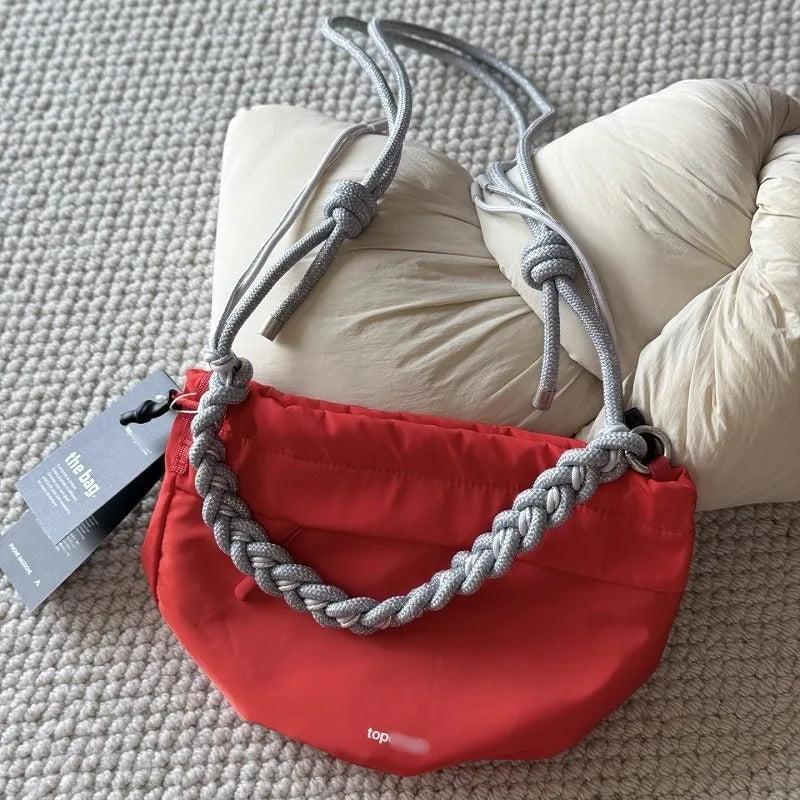 Nylon Double-Sided Bucket Bag | Large Capacity Commuting Leisure Crossbody Luxegan