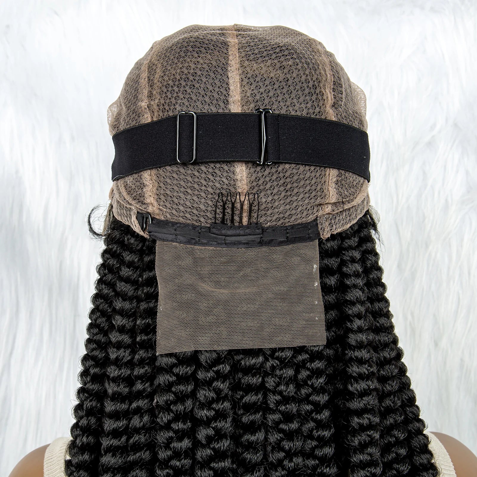 Beaded Dreadlocks Full Lace Wig | Knotless Box & Cornrow Braids Luxegan